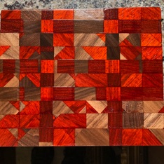 Scraps of Padauk and Walnut
