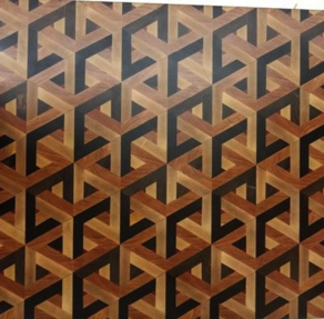 Insane 3D marquetry wall art