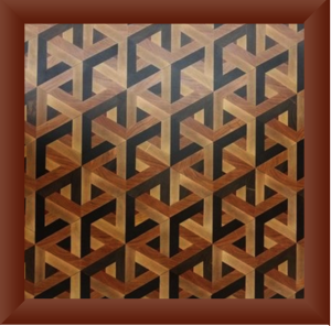 Insane 3D marquetry wall art