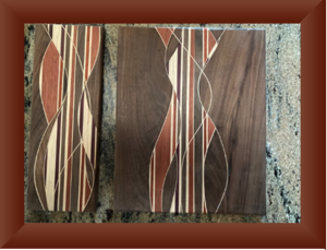bread and cutting board