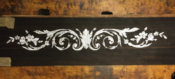 Background (fond) of ebony