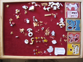 Pieces prior to assembly